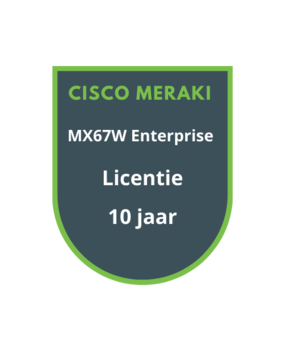 Cisco Meraki MX67W Advanced Security Licentie 10 jaar Cisco Meraki MX67W Advanced Security Licentie 10 jaar