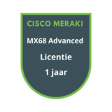 Cisco Meraki MX68 Advanced Security Licentie 1 jaar Cisco Meraki MX68 Advanced Security Licentie 1 jaar