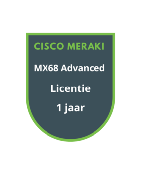 Cisco Meraki MX68 Advanced Security Licentie 1 jaar Cisco Meraki MX68 Advanced Security Licentie 1 jaar