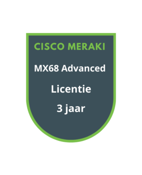 Cisco Meraki MX68 Advanced Security Licentie 3 jaar Cisco Meraki MX68 Advanced Security Licentie 3 jaar