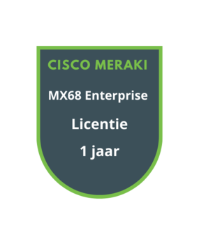 Cisco Meraki MX68 Enterprise Licentie 1 jaar Cisco Meraki MX68 Enterprise Licentie 1 jaar