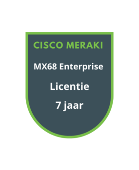 Cisco Meraki MX68 Enterprise Licentie 7 jaar Cisco Meraki MX68 Enterprise Licentie 7 jaar