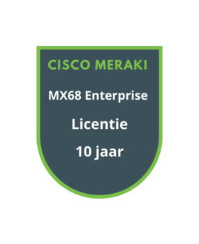 Cisco Meraki MX68 Enterprise Licentie 10 jaar Cisco Meraki MX68 Enterprise Licentie 10 jaar