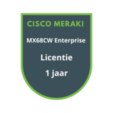Cisco Meraki MX68CW Enterprise Licentie 1 jaar Cisco Meraki MX68CW Enterprise Licentie 1 jaar