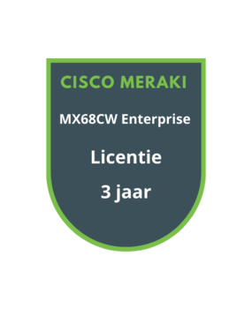 Cisco Meraki MX68CW Enterprise Licentie 3 jaar Cisco Meraki MX68CW Enterprise Licentie 3 jaar