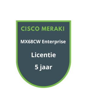 Cisco Meraki MX68CW Enterprise Licentie 5 jaar Cisco Meraki MX68CW Enterprise Licentie 5 jaar