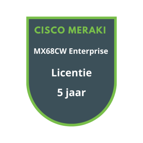 Cisco Meraki MX68CW Enterprise Licentie 5 jaar