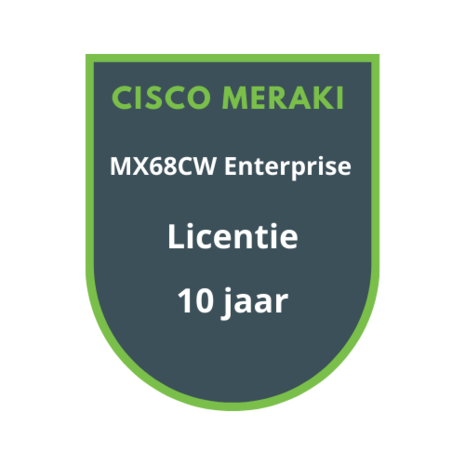 Cisco Meraki MX68CW Enterprise Licentie 10 jaar