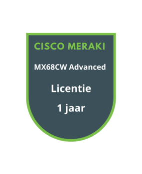 Cisco Meraki MX68CW Advanced Security Licentie 1 jaar Cisco Meraki MX68CW Advanced Security Licentie 1 jaar