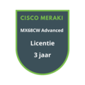 Cisco Meraki MX68CW Advanced Security Licentie 3 jaar