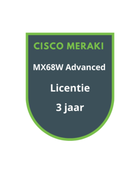 Cisco Meraki MX68W Advanced Security Licentie 3 jaar