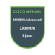 Cisco Meraki MX68W Advanced Security Licentie 5 jaar