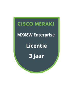 Cisco Meraki MX68W Enterprise Licentie 3 jaar