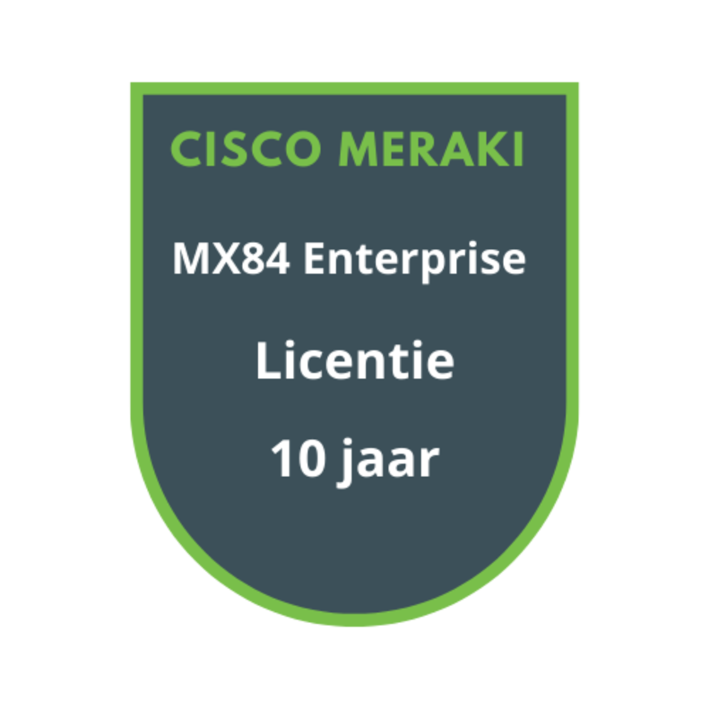 Cisco Meraki MX84 Enterprise Licentie 10 jaar