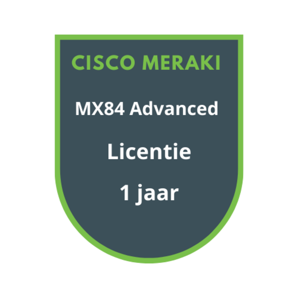 Cisco Meraki MX84 Advanced Security Licentie 1 jaar