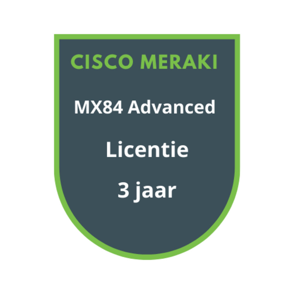 Cisco Meraki MX84 Advanced Security Licentie 3 jaar