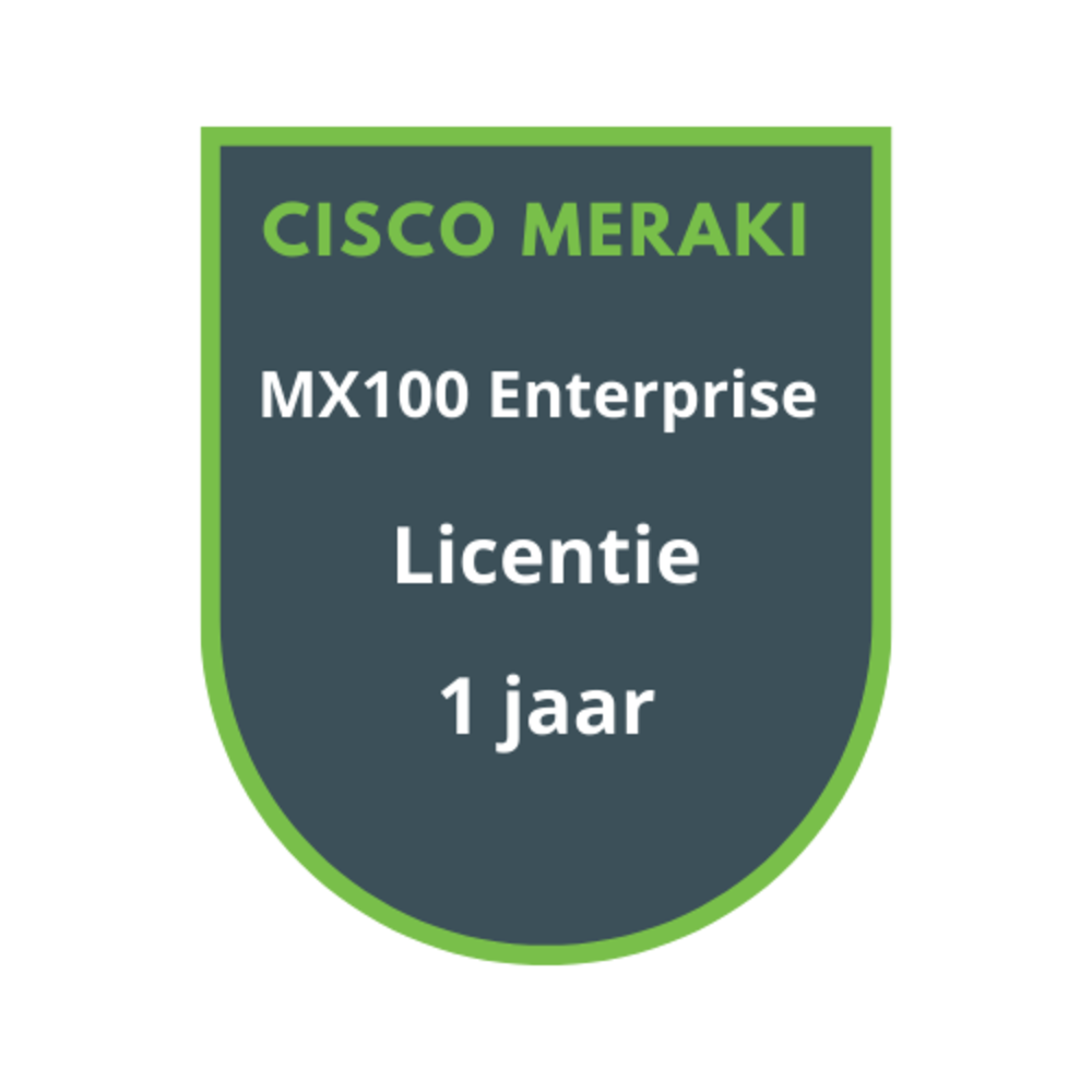 Cisco Meraki MX100 Enterprise Licentie 1 jaar