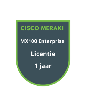 Cisco Meraki MX100 Enterprise Licentie 1 jaar Cisco Meraki MX100 Enterprise Licentie 1 jaar