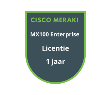 Cisco Meraki Cisco Meraki MX100 Enterprise Licentie 1 jaar