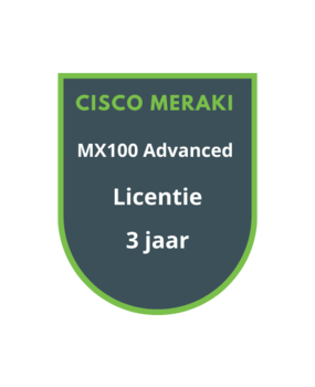 Cisco Meraki MX100 Advanced Security Licentie 3 jaar Cisco Meraki MX100 Advanced Security Licentie 3 jaar