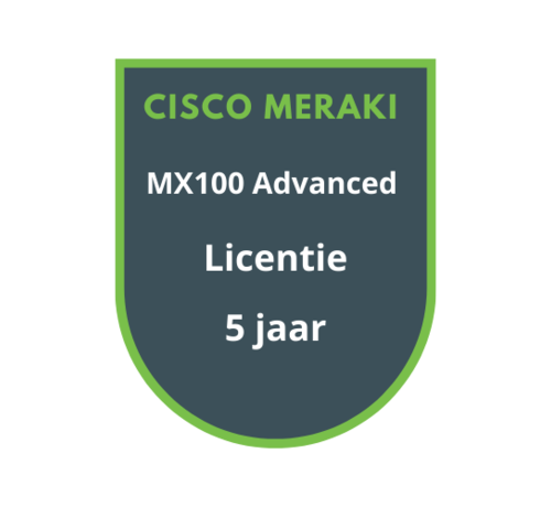 Cisco Meraki Cisco Meraki MX100 Advanced Security Licentie 5 jaar