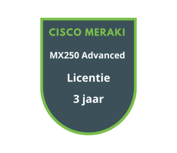Cisco Meraki Cisco Meraki MX250 Advanced Security Licentie 3 jaar