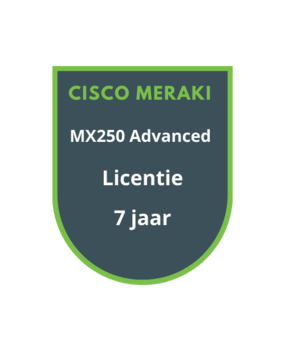 Cisco Meraki MX250 Advanced Security Licentie 7 jaar Cisco Meraki MX250 Advanced Security Licentie 7 jaar
