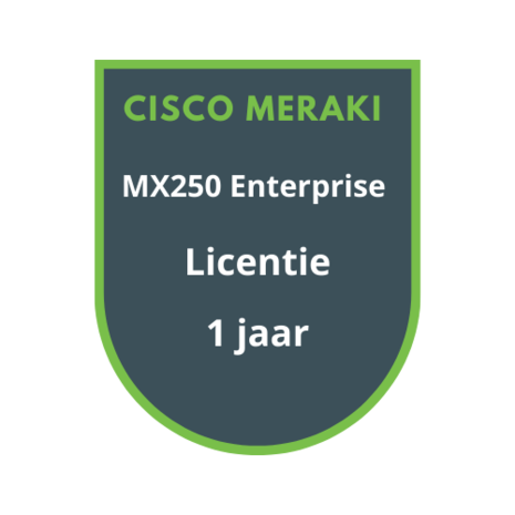 Cisco Meraki MX250 Enterprise Licentie 1 jaar