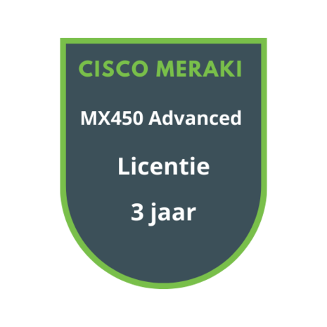 Cisco Meraki MX450 Advanced Security Licentie 3 jaar