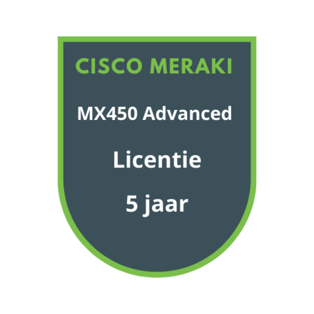 Cisco Meraki MX450 Advanced Security Licentie 5 jaar