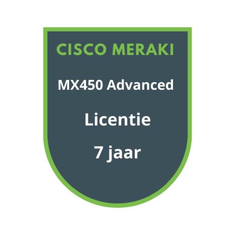Cisco Meraki MX450 Advanced Security Licentie 7 jaar