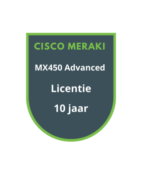 Cisco Meraki MX450 Advanced Security Licentie 10 jaar Cisco Meraki MX450 Advanced Security Licentie 10 jaar