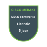 Cisco Meraki MS120-8 Enterprise Licentie 5 jaar Cisco Meraki MS120-8 Enterprise Licentie 5 jaar