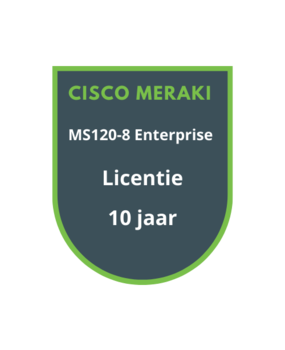 Cisco Meraki MS120-8 Enterprise Licentie 10 jaar Cisco Meraki MS120-8 Enterprise Licentie 10 jaar
