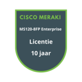 Cisco Meraki MS120-8FP Enterprise Licentie 10 jaar