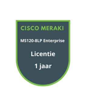 Cisco Meraki MS120-8LP Enterprise Licentie 1 jaar Cisco Meraki MS120-8LP Enterprise Licentie 1 jaar