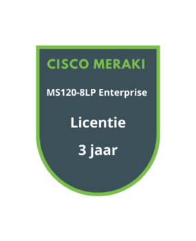 Cisco Meraki MS120-8LP Enterprise Licentie 3 jaar Cisco Meraki MS120-8LP Enterprise Licentie 3 jaar