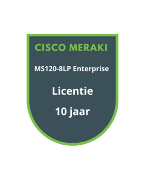 Cisco Meraki MS120-8LP Enterprise Licentie 10 jaar Cisco Meraki MS120-8LP Enterprise Licentie 10 jaar