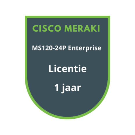 Cisco Meraki MS120-24P Enterprise Licentie 1 jaar