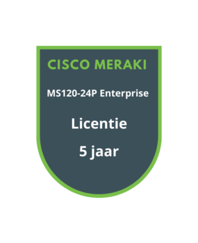Cisco Meraki MS120-24P Enterprise Licentie 5 jaar Cisco Meraki MS120-24P Enterprise Licentie 5 jaar
