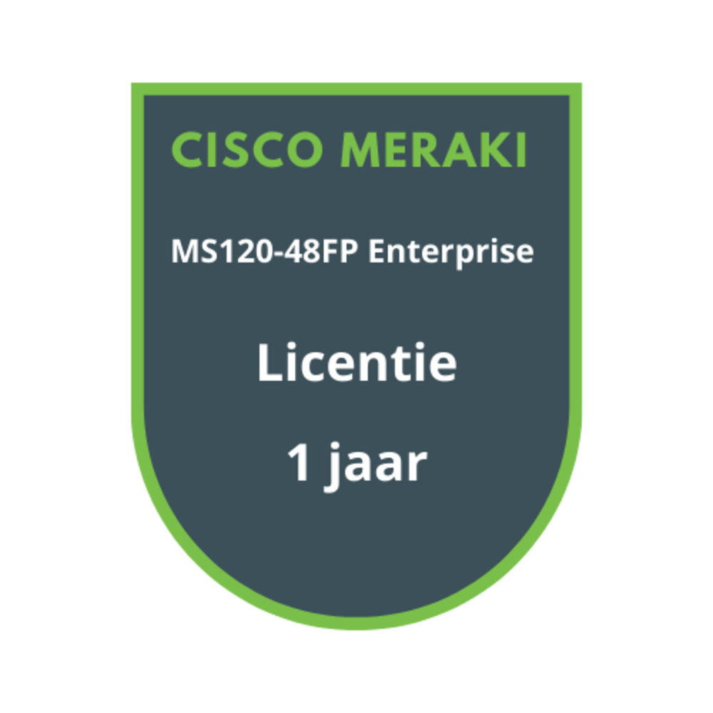 Cisco Meraki MS120-48FP Enterprise Licentie 1 jaar