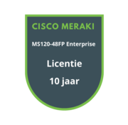 Cisco Meraki Cisco Meraki MS120-48FP Enterprise Licentie 10 jaar