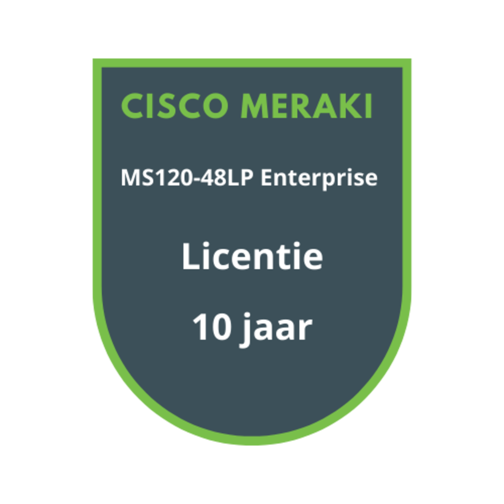 Cisco Meraki MS120-48LP Enterprise Licentie 10 jaar