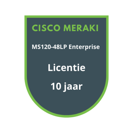 Cisco Meraki MS120-48LP Enterprise Licentie 10 jaar