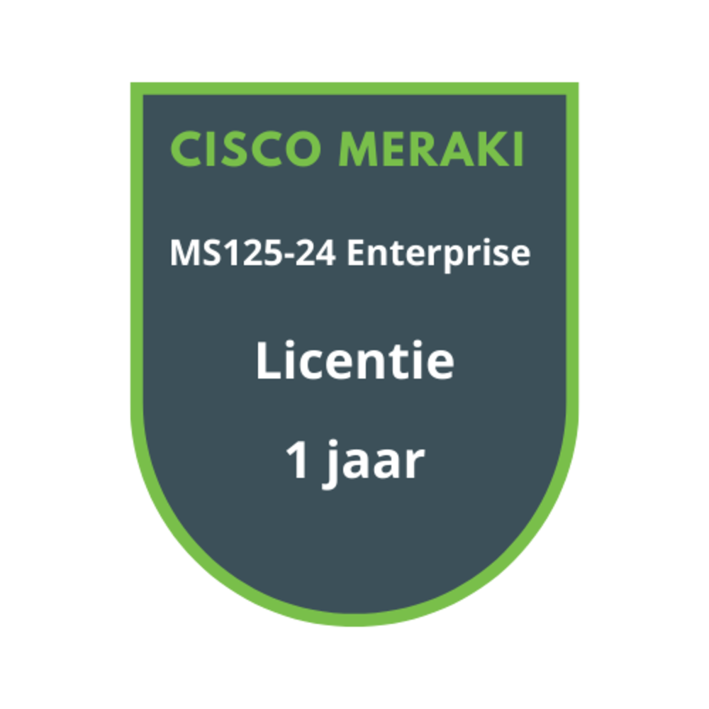 Cisco Meraki MS125-24 Enterprise Licentie 1 jaar