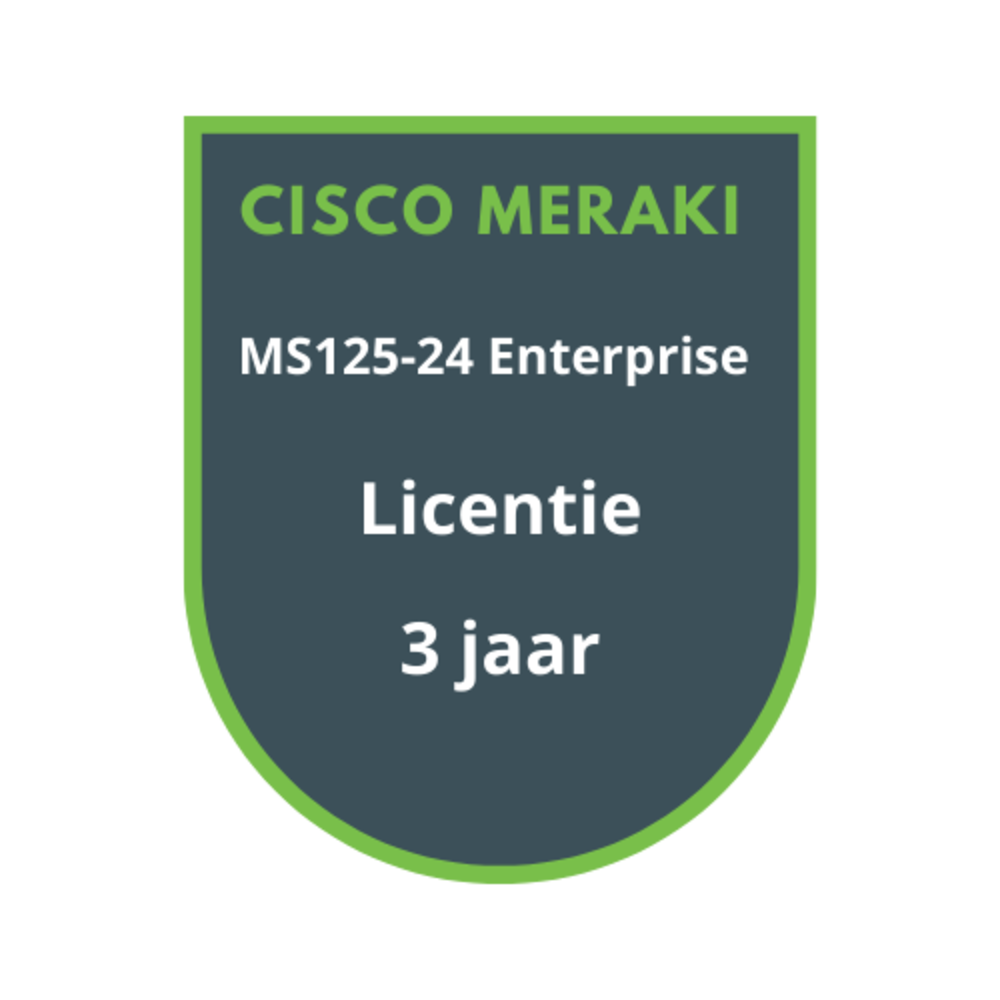 Cisco Meraki MS125-24 Enterprise Licentie 3 jaar