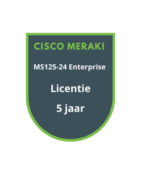 Cisco Meraki MS125-24 Enterprise Licentie 5 jaar Cisco Meraki MS125-24 Enterprise Licentie 5 jaar