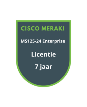 Cisco Meraki MS125-24 Enterprise Licentie 7 jaar Cisco Meraki MS125-24 Enterprise Licentie 7 jaar