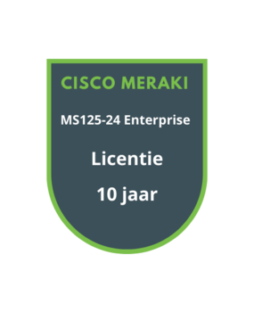 Cisco Meraki MS125-24 Enterprise Licentie 10 jaar Cisco Meraki MS125-24 Enterprise Licentie 10 jaar
