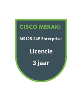 Cisco Meraki MS125-24P Enterprise Licentie 3 jaar Cisco Meraki MS125-24P Enterprise Licentie 3 jaar